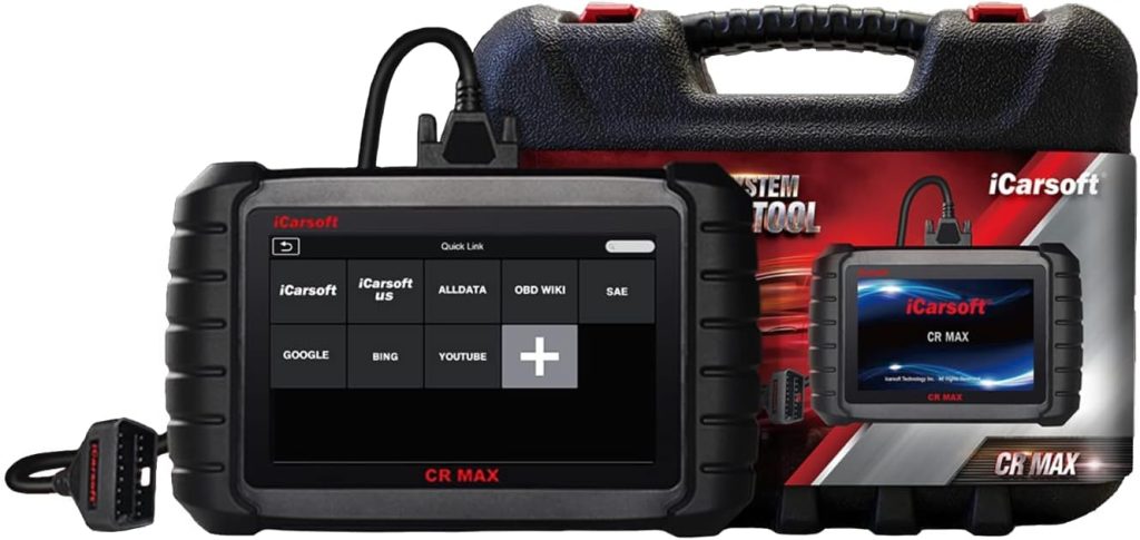 iCarsoft CR Max + Free Screen Protector - Professional Multibrand Automotive Diagnostic Scanner - Read/Erase Faults Codes - Reset Oil Service - Coding Programming iCarsoft CR Max + Free Screen Protector - Professional Multibrand Automotive Diagnostic Scanner - Read/Erase Faults Codes - Reset Oil Service - Coding Programming