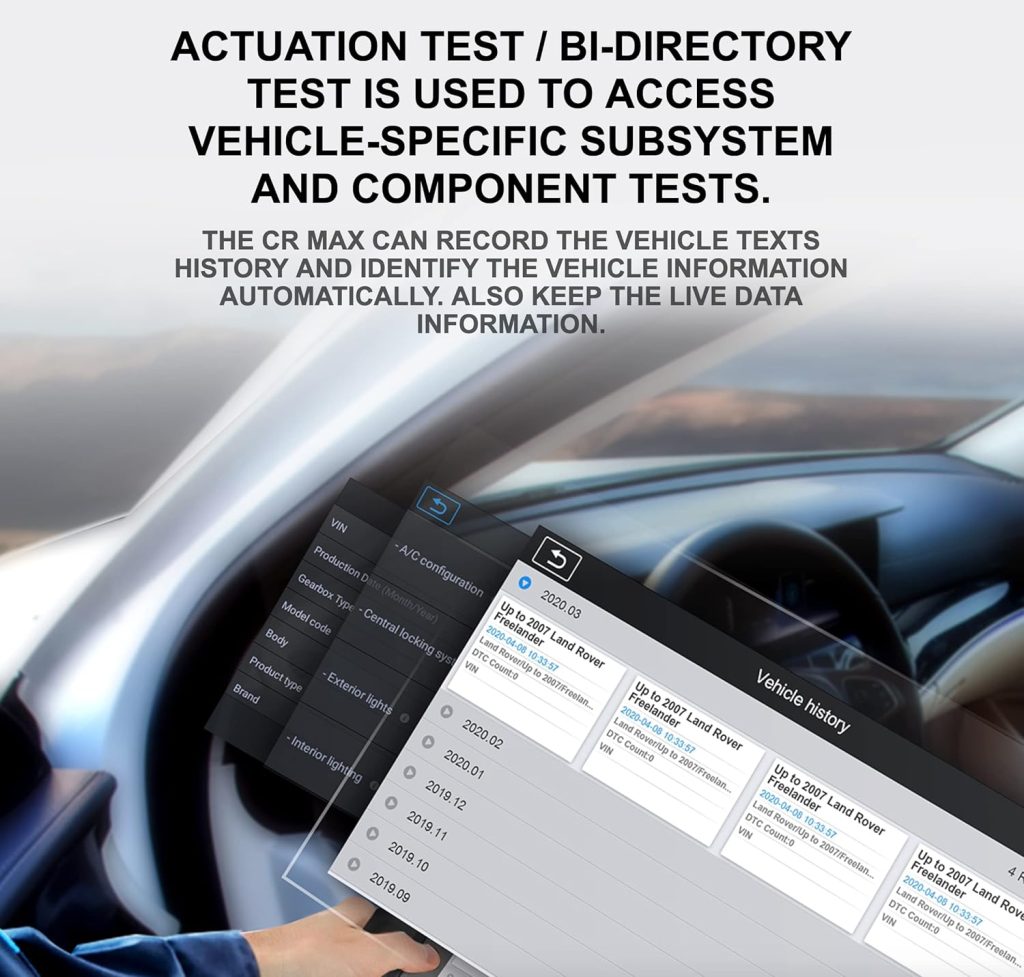 iCarsoft CR Max + Free Screen Protector - Professional Multibrand Automotive Diagnostic Scanner - Read/Erase Faults Codes - Reset Oil Service - Coding Programming iCarsoft CR Max + Free Screen Protector - Professional Multibrand Automotive Diagnostic Scanner - Read/Erase Faults Codes - Reset Oil Service - Coding Programming
