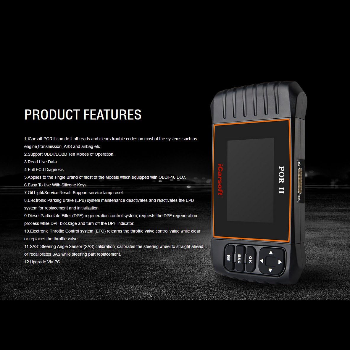 iCarsoft POR-II Porsche OBD-II Scanner Tool Multi-systems ABS SRS Review