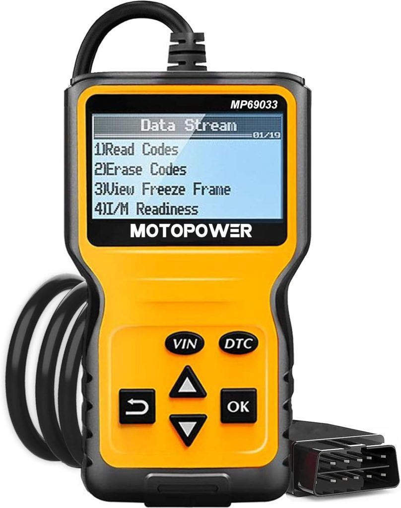 MOTOPOWER MP69033 Car OBD2 Scanner Code Reader Engine Fault Scanner CAN Diagnostic Scan Tool for All OBD II Protocol Cars Since 1996, Yellow MOTOPOWER MP69033 Car OBD2 Scanner Code Reader Engine Fault Scanner CAN Diagnostic Scan Tool for All OBD II Protocol Cars Since 1996, Yellow