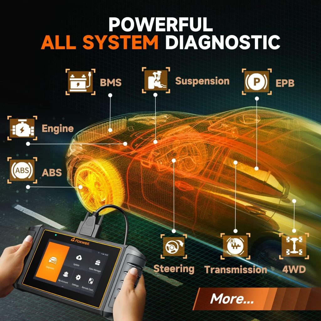 2024 Foxwell NT726 OBD2 Scanner, All System Car Scanner Diagnostic Tool, 12+ Service Reset with ABS Bleeding, Oil Reset, Injector Coding, SAS, TPMS, Throttle Relearn, Diagnostic Scan Tool for Vehicle 2024 Foxwell NT726 OBD2 Scanner, All System Car Scanner Diagnostic Tool, 12+ Service Reset with ABS Bleeding, Oil Reset, Injector Coding, SAS, TPMS, Throttle Relearn, Diagnostic Scan Tool for Vehicle