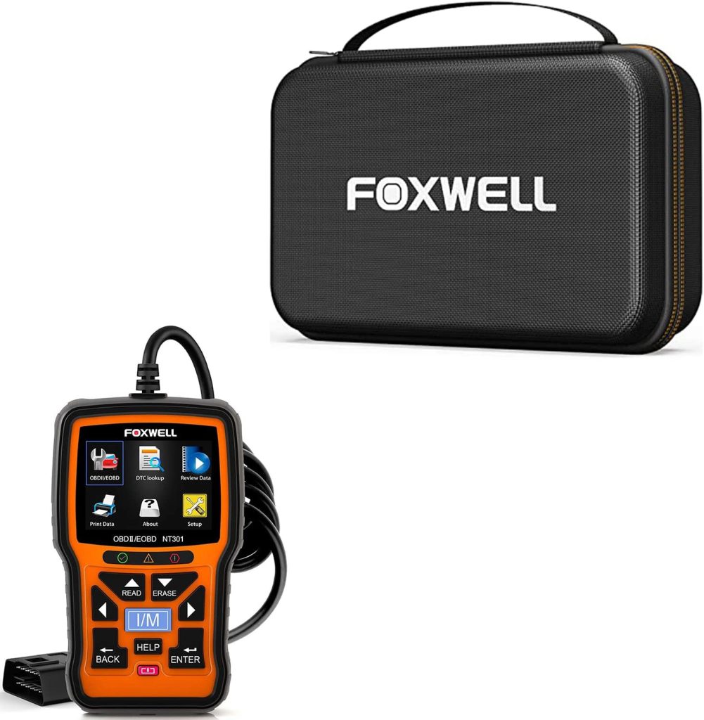Foxwell NT301 Mechanic Obd2 Scanner with Storage Case