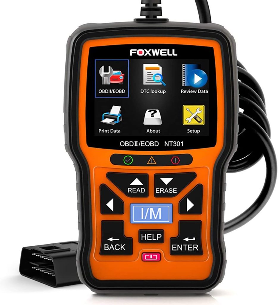 FOXWELL NT301 OBD2 Scanner Live Data Professional Mechanic OBDII Diagnostic Code Reader Tool for Check Engine Light FOXWELL NT301 OBD2 Scanner Live Data Professional Mechanic OBDII Diagnostic Code Reader Tool for Check Engine Light