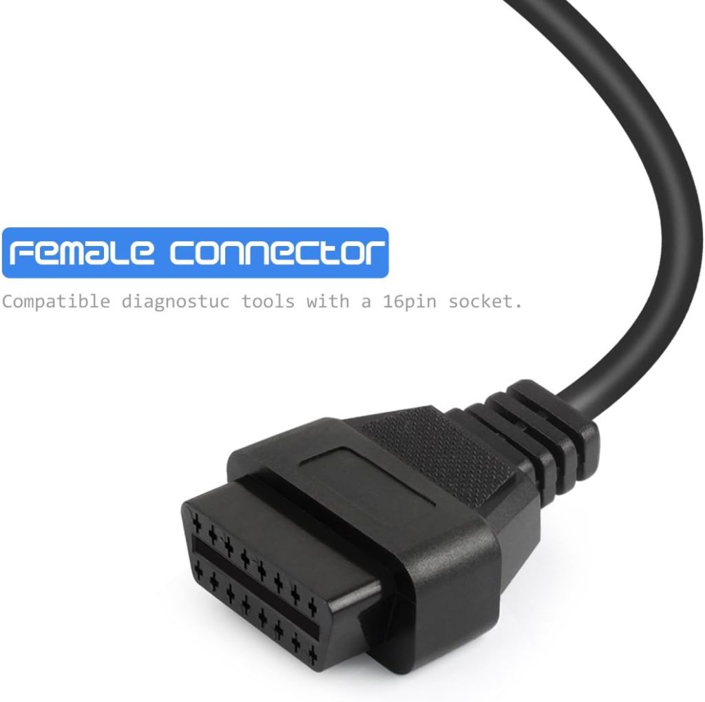 FOXWELL NT301 Plus OBD2 Scanner Battery Tester 12V,4 IN1 OBD Scanner Diagnostic Tool with OBD Il 16Pin Male to Female Diagnostic Extension Convert Cable Adapter 1m/39inch FOXWELL NT301 Plus OBD2 Scanner Battery Tester 12V,4 IN1 OBD Scanner Diagnostic Tool with OBD Il 16Pin Male to Female Diagnostic Extension Convert Cable Adapter 1m/39inch