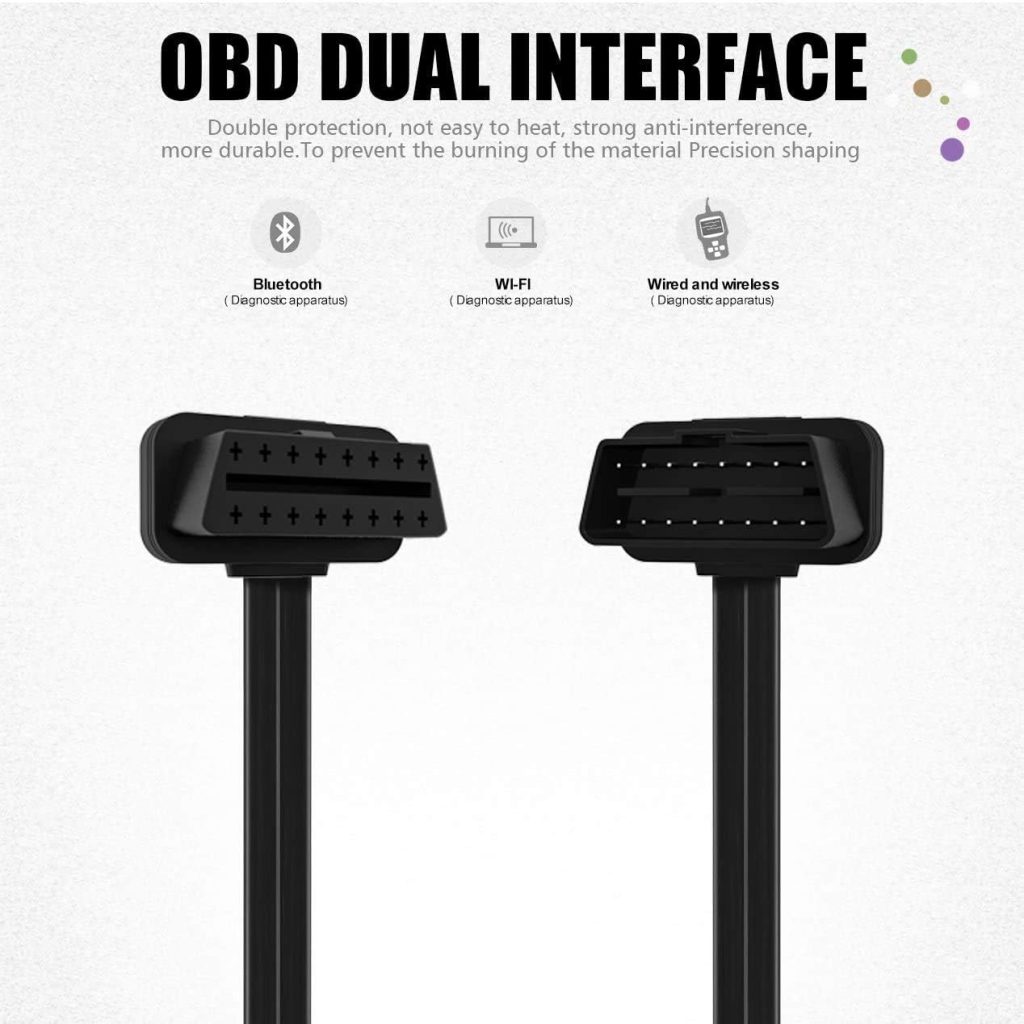 Foxwell NT301/NT201 OBD2 Extension Cable 16pin Male to Female Diagnostic Universal OBD II Convert Cable