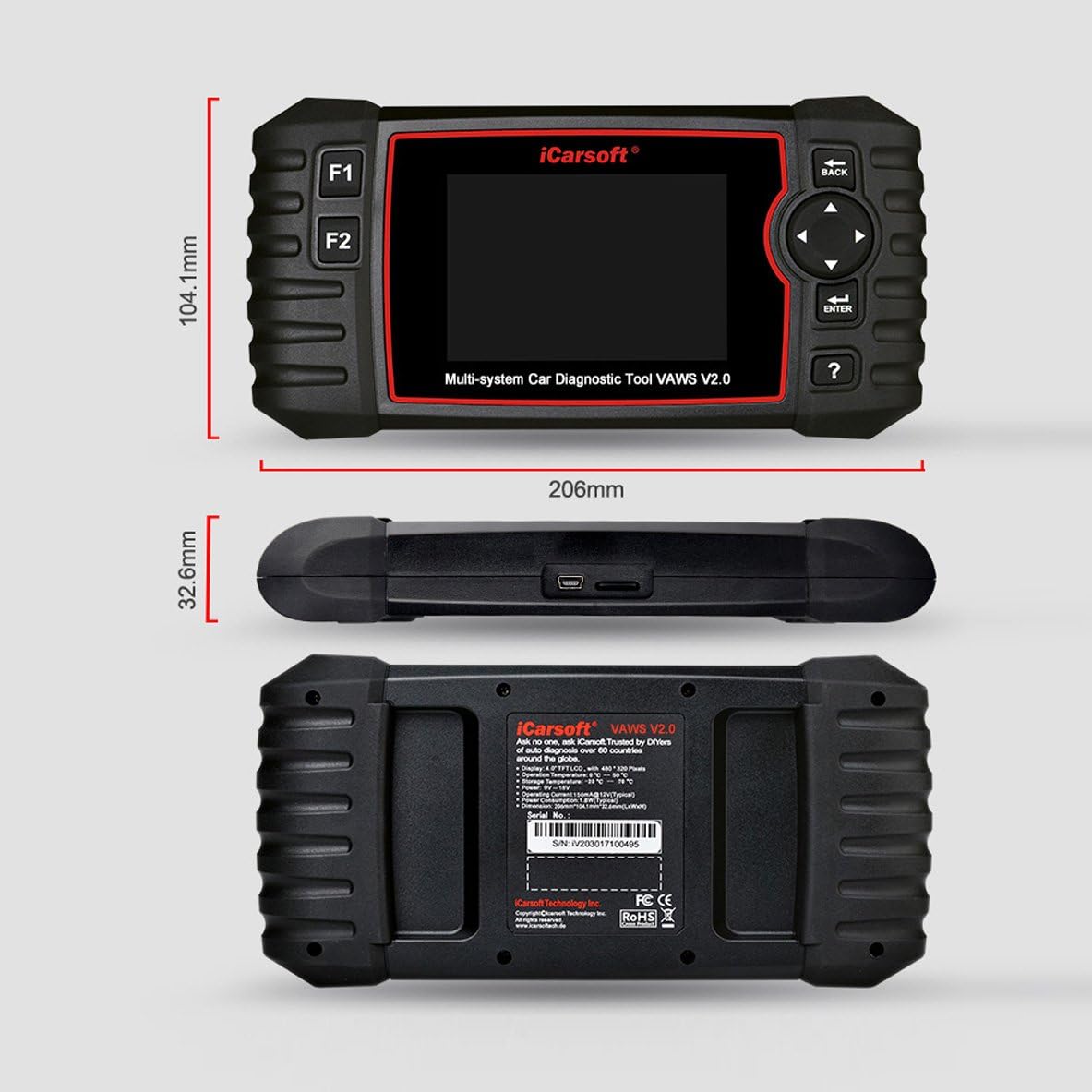 iCarsoft Professional Multi-System Auto Diagnostic Tool VAWS V2.0 Review