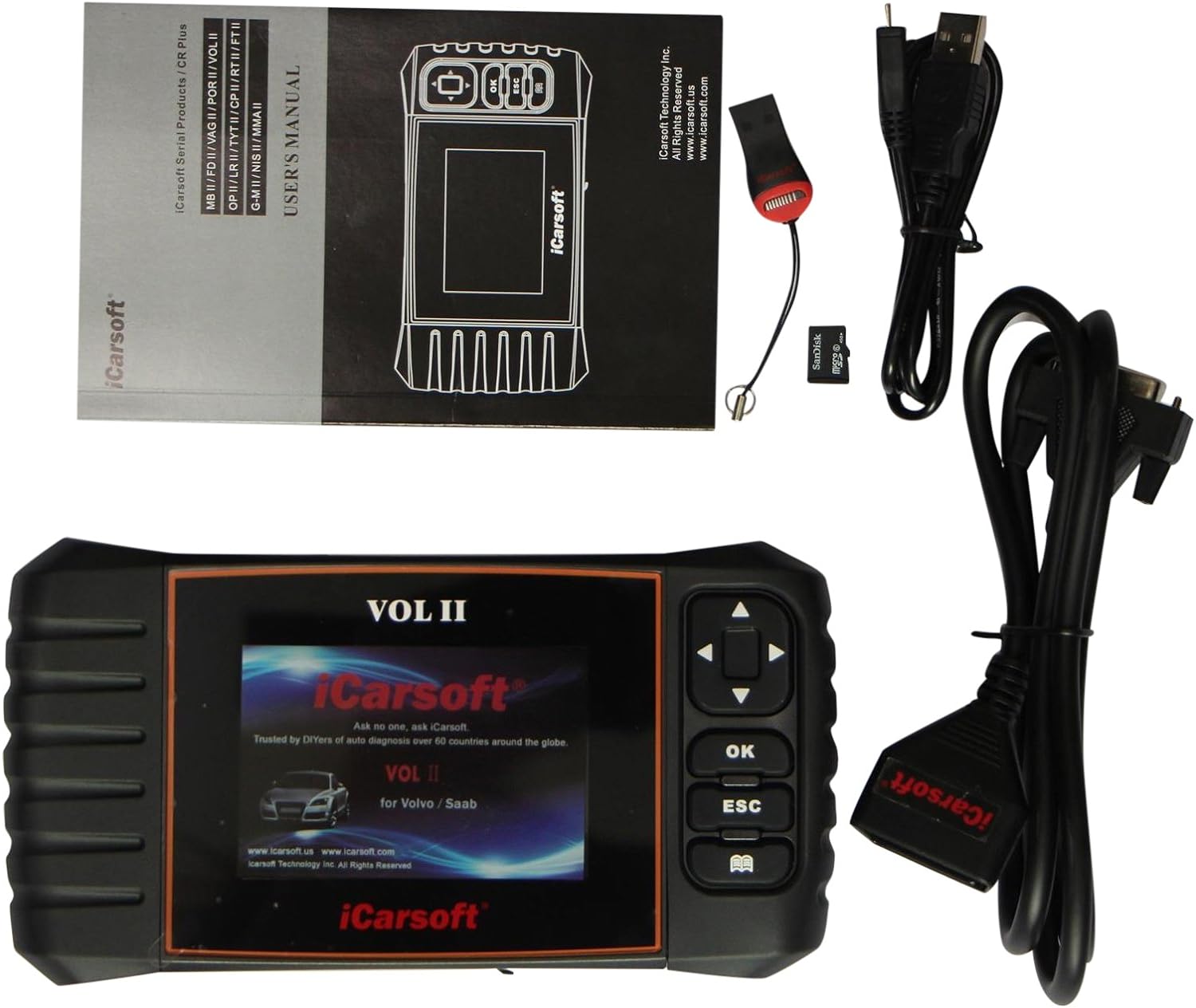 iCarsoft Volvo/SAAB OBD-II Scanner Review