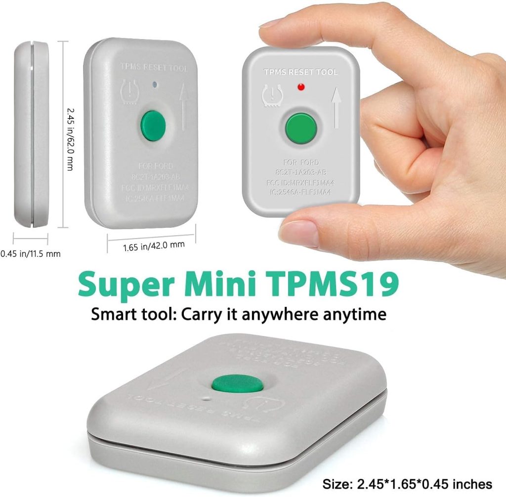TPMS Reset Tool Sensor Relearn Reset Tool for Ford and Mazda Tire Pressure Monitor System Sensor Programming Training Activation Tool TPMS Trigger Tool Motorcraft TPMS19 Transmitter