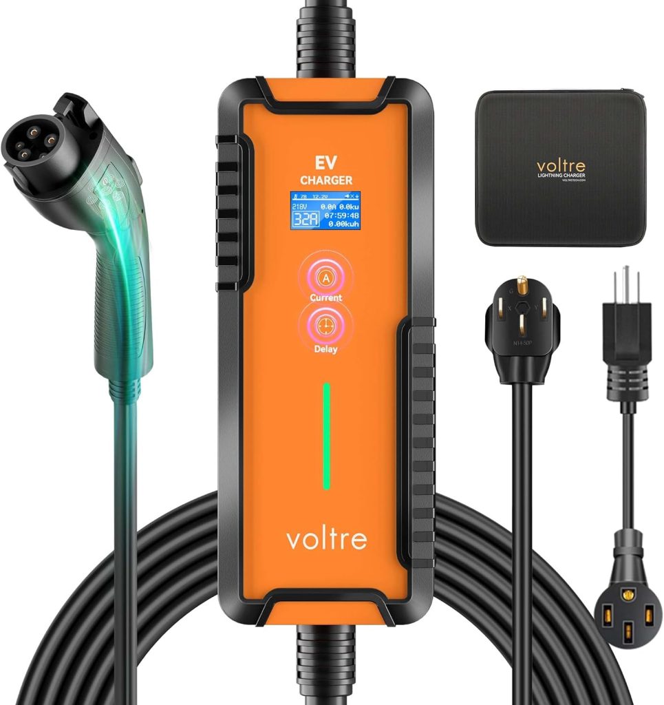 Voltre M2 Level 1 2 EV Charger for Tesla EVs | 25 Ft MAX Cable | 10-32A | 110-240V Portable Electric Car Fast Charger |14-50, 5-15 Plug | Electric Vehicle Charger for J1772 Evs Voltre M2 Level 1 2 EV Charger for Tesla EVs | 25 Ft MAX Cable | 10-32A | 110-240V Portable Electric Car Fast Charger |14-50, 5-15 Plug | Electric Vehicle Charger for J1772 Evs