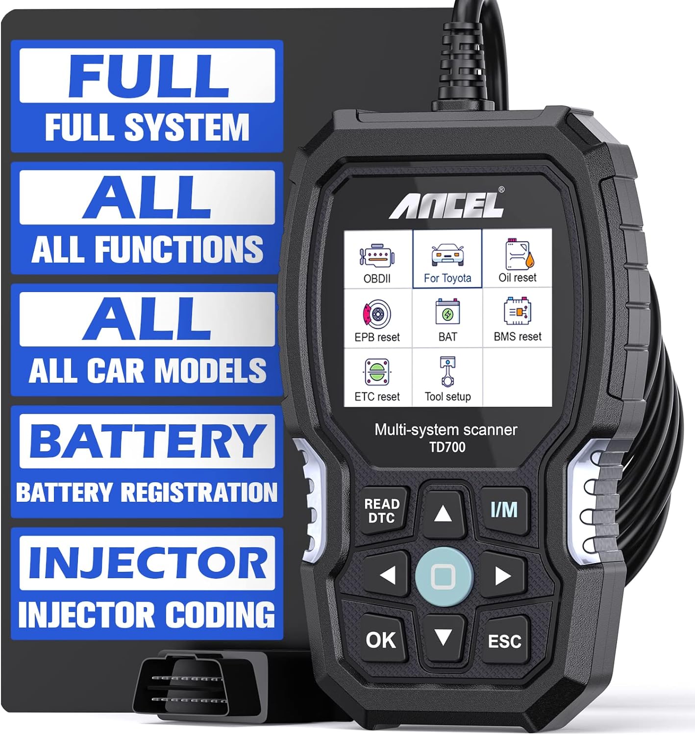 ANCEL TD700 OBD2 Scanner review