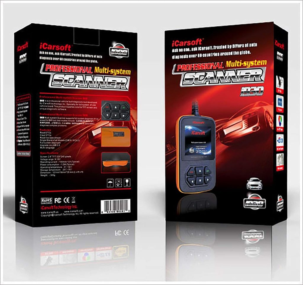 iCarsoft CR Max BT (Professional Edition) Bluetooth Bidirectional Scan Tool, 27 Reset+Extra Expert-Level Diagnostic Services.OBD2 Diagnostic Scanner,All System, ECU Coding,Live Graphing,Free Update