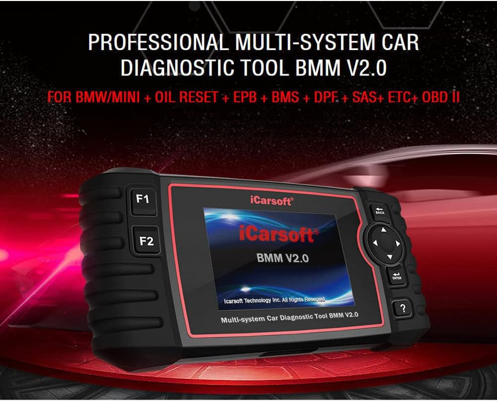 iCarsoft Obd2 Scanner, Code Reader Car Diagnostic Tool BMM V2.0 for BMW/Mini, with Oil Service Reset, EPB, BMS, DPF, SAS, ETC, OBD II, Updated Version of i910-II iCarsoft Obd2 Scanner, Code Reader Car Diagnostic Tool BMM V2.0 for BMW/Mini, with Oil Service Reset, EPB, BMS, DPF, SAS, ETC, OBD II, Updated Version of i910-II