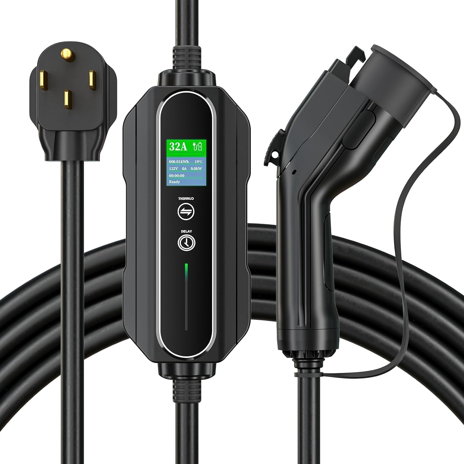 addlon Level 2 EV Charger Cable up to 32A, 240V, 21ft Extension Cable NEMA 14-50 Plug Compatible with SAE J1772 EV, Portable EV Charger with Carrying Bag Suitable for Home and Outdoor Charging addlon Level 2 EV Charger Cable up to 32A, 240V, 21ft Extension Cable NEMA 14-50 Plug Compatible with SAE J1772 EV, Portable EV Charger with Carrying Bag Suitable for Home and Outdoor Charging