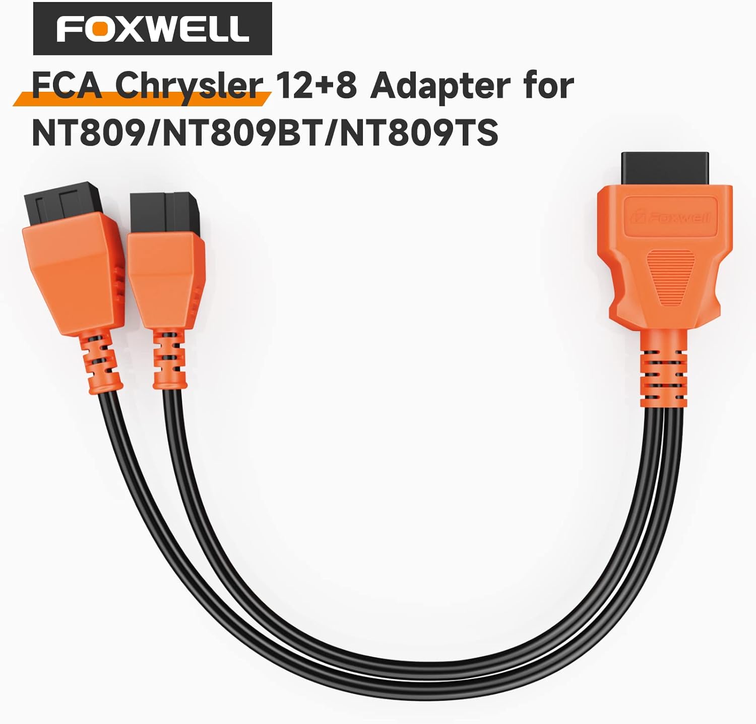 FOXWELL NT630 Plus OBD2 Scanner with ABS Auto Bleed Universal 12+8 Cable Adapter Connector