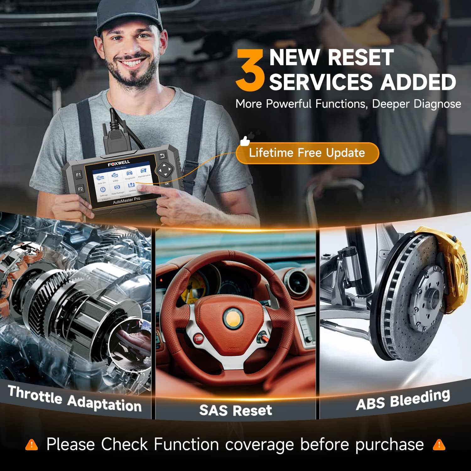 FOXWELL OBD2 Scanner NT624 Elite All Systems and FOXWELL OBD2 OBD II 16Pin Male to Female Diagnostic Extension Convert Cable FOXWELL OBD2 Scanner NT624 Elite All Systems and FOXWELL OBD2 OBD II 16Pin Male to Female Diagnostic Extension Convert Cable