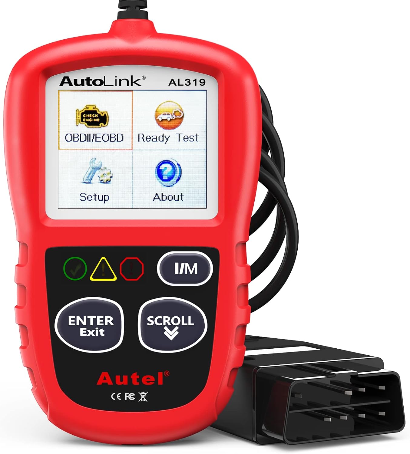 Autel Professional OBD2 Scanner AL319 Code Reader, Enhanced Check and Reset Engine Fault Code, Live Data, Freeze Frame, CAN Car Diagnostic Scan Tools for All OBDII Vehicles After 1996, 2024 Upgraded