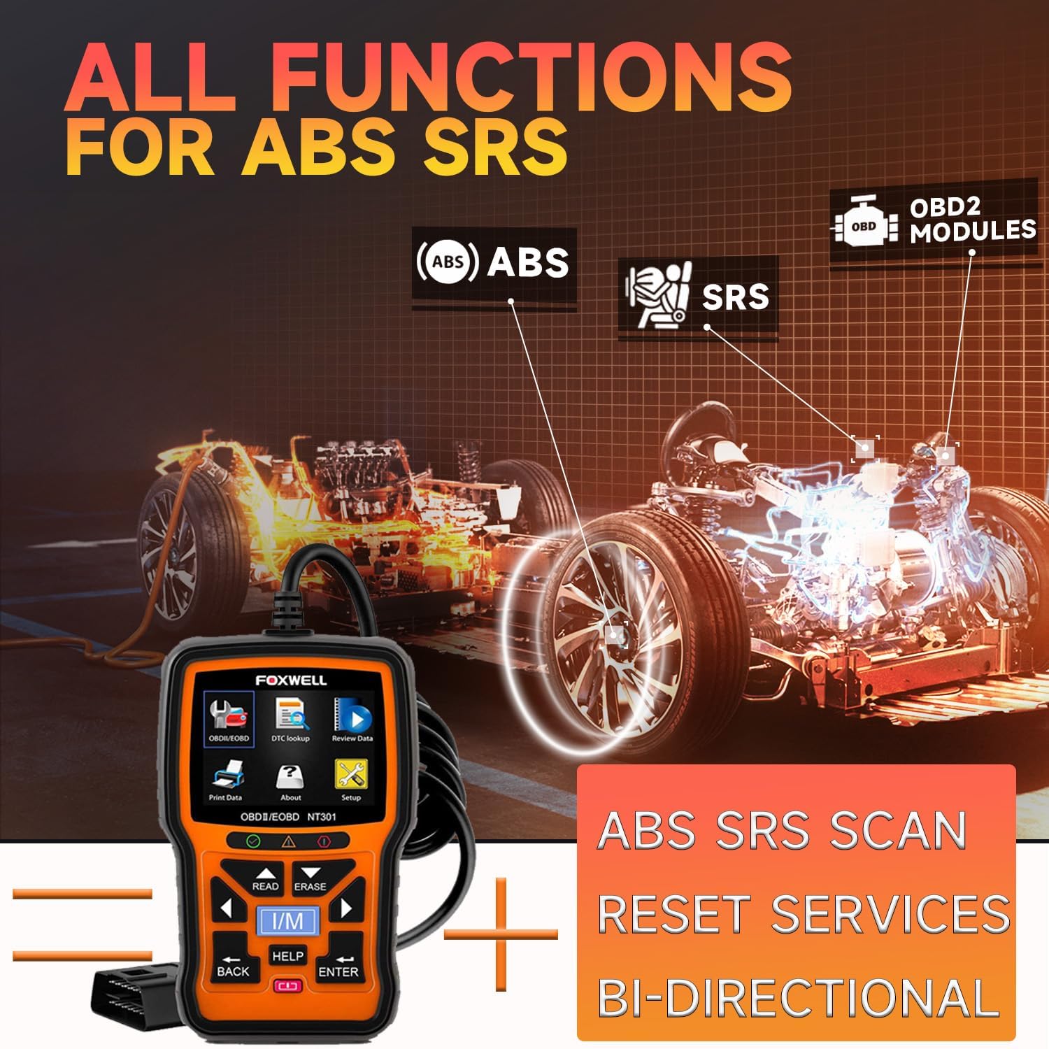 OBD2 Scanner Diagnostic Tool FOXWELL NT630 Plus + FOXWELL ST101 Automotive EVAP Smoke Machine Leak Tester for Vacuum Leaks OBD2 Scanner Diagnostic Tool FOXWELL NT630 Plus + FOXWELL ST101 Automotive EVAP Smoke Machine Leak Tester for Vacuum Leaks