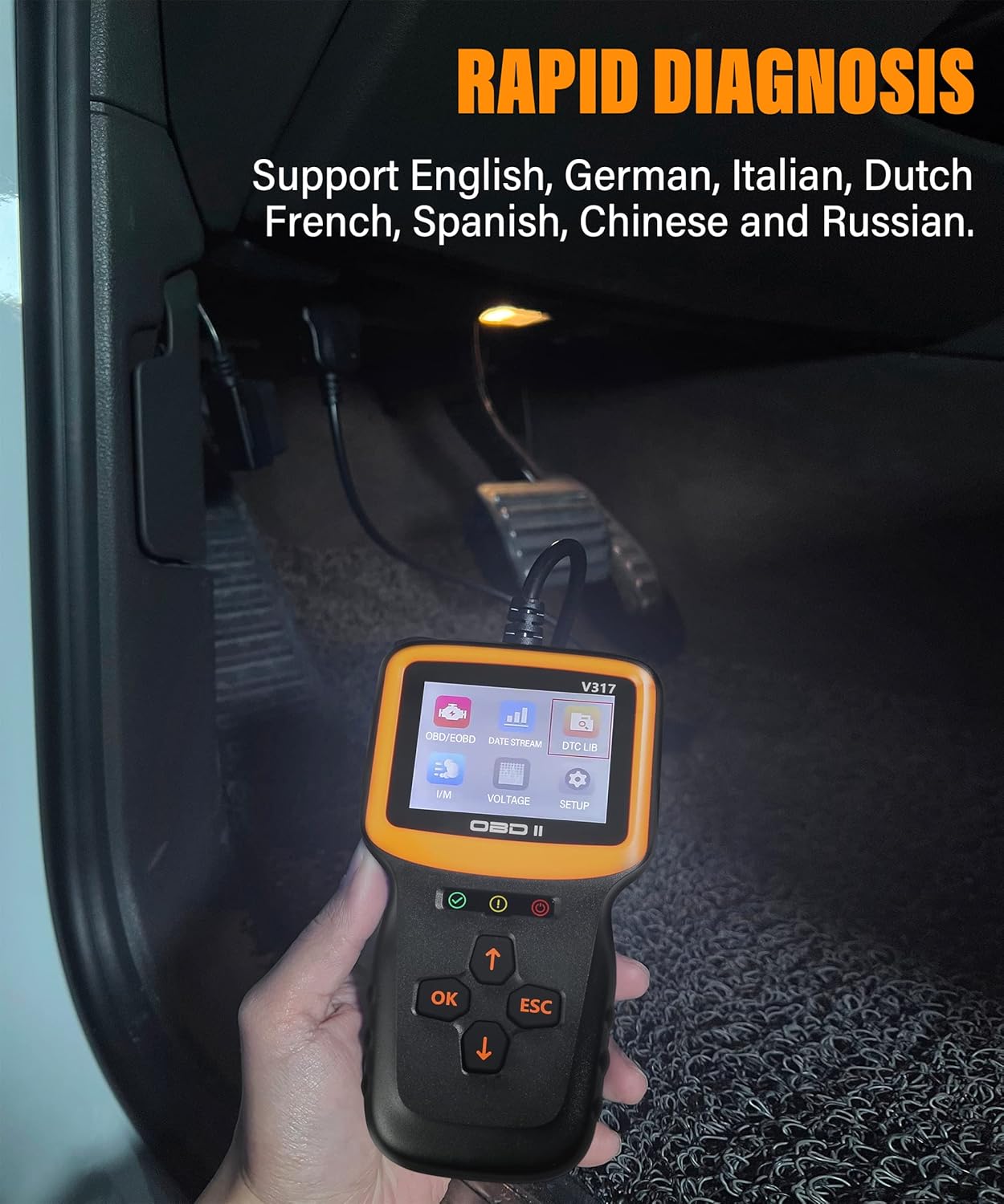 OBD2 Scanner Diagnostic Tool,Car OBD2 Scanner Code Reader Engine Fault Code Reader Scanner,Vehicle Check Engine Light Scan Tool, Car OBDII/EOBD Diagnostic Scan Tool for All Vehicles After 1996 OBD2 Scanner Diagnostic Tool,Car OBD2 Scanner Code Reader Engine Fault Code Reader Scanner,Vehicle Check Engine Light Scan Tool, Car OBDII/EOBD Diagnostic Scan Tool for All Vehicles After 1996