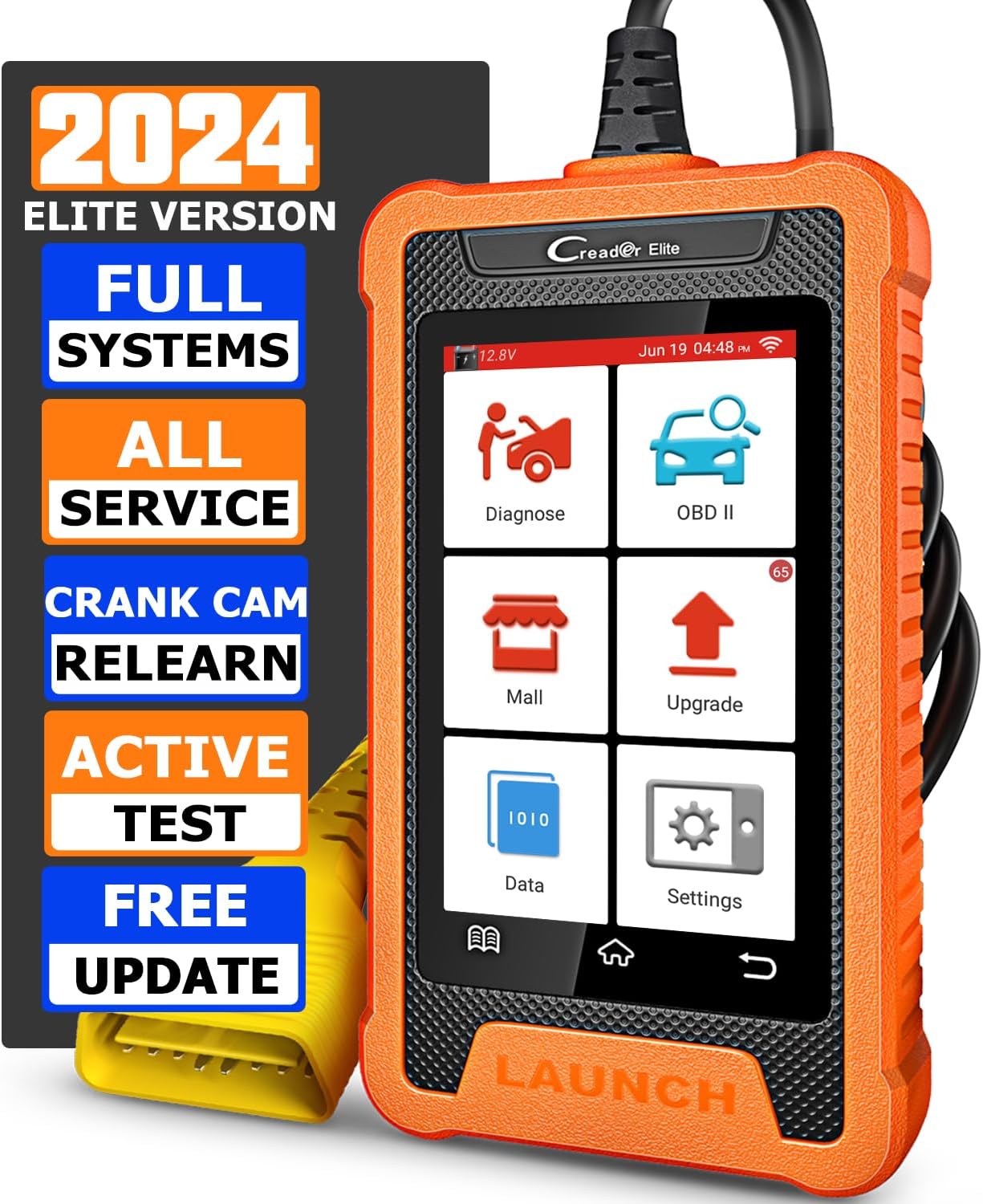 2024 LAUNCH Creader Elite fit for GM Bi-Directional Scanner, All Resets Full System Diagnostic Scan Tool, Battery Register, Full OBD2 Code Reader for Buick/Chevrolet/Cadillac/GMC 2024 LAUNCH Creader Elite fit for GM Bi-Directional Scanner, All Resets Full System Diagnostic Scan Tool, Battery Register, Full OBD2 Code Reader for Buick/Chevrolet/Cadillac/GMC