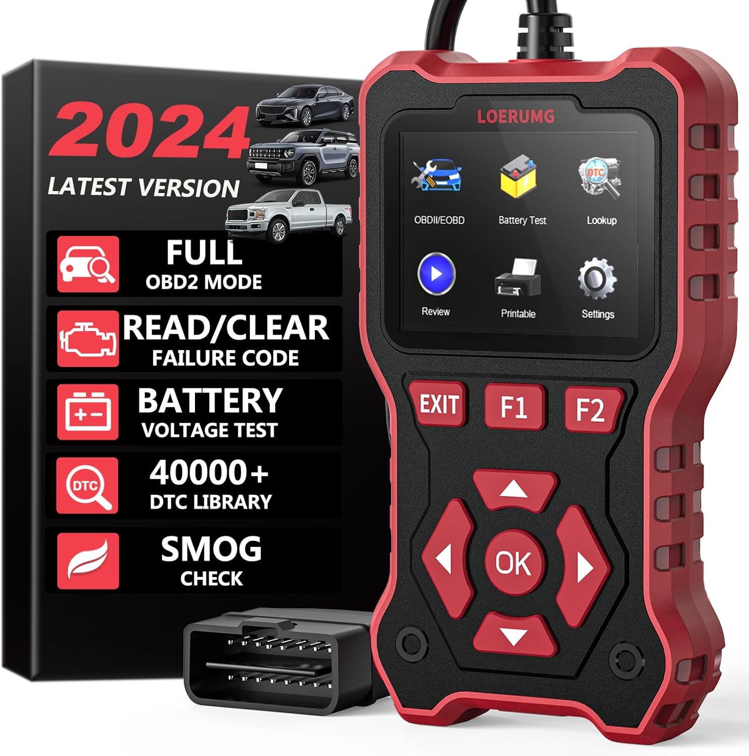 Professional OBD2 Scanner Diagnostic Tool Check Engine Code Reader EOBD/OBDII Scanner with Reset I/M Readiness Auto Check Engine Enhanced Diagnostic OBD2 Scan Tool for Vehicles After 1996. Professional OBD2 Scanner Diagnostic Tool Check Engine Code Reader EOBD/OBDII Scanner with Reset I/M Readiness Auto Check Engine Enhanced Diagnostic OBD2 Scan Tool for Vehicles After 1996.