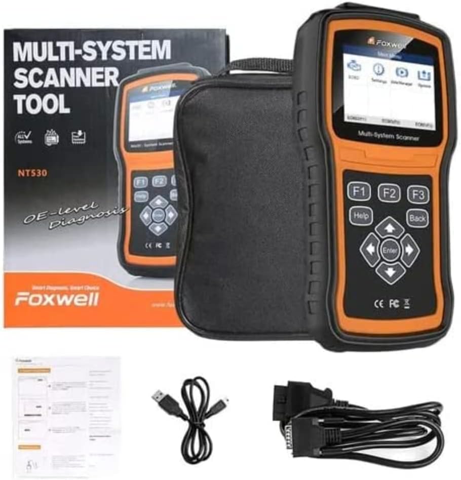 FOXWELL NT530 for Ford - All Systems, All Maintenance Service - Bidirectional Diagnostic Scan Tool OBD2 Scanner Automotive Code Reader ABS Bleed SRS Airbag SAS TPMS TPS EPB Oil Reset CKP