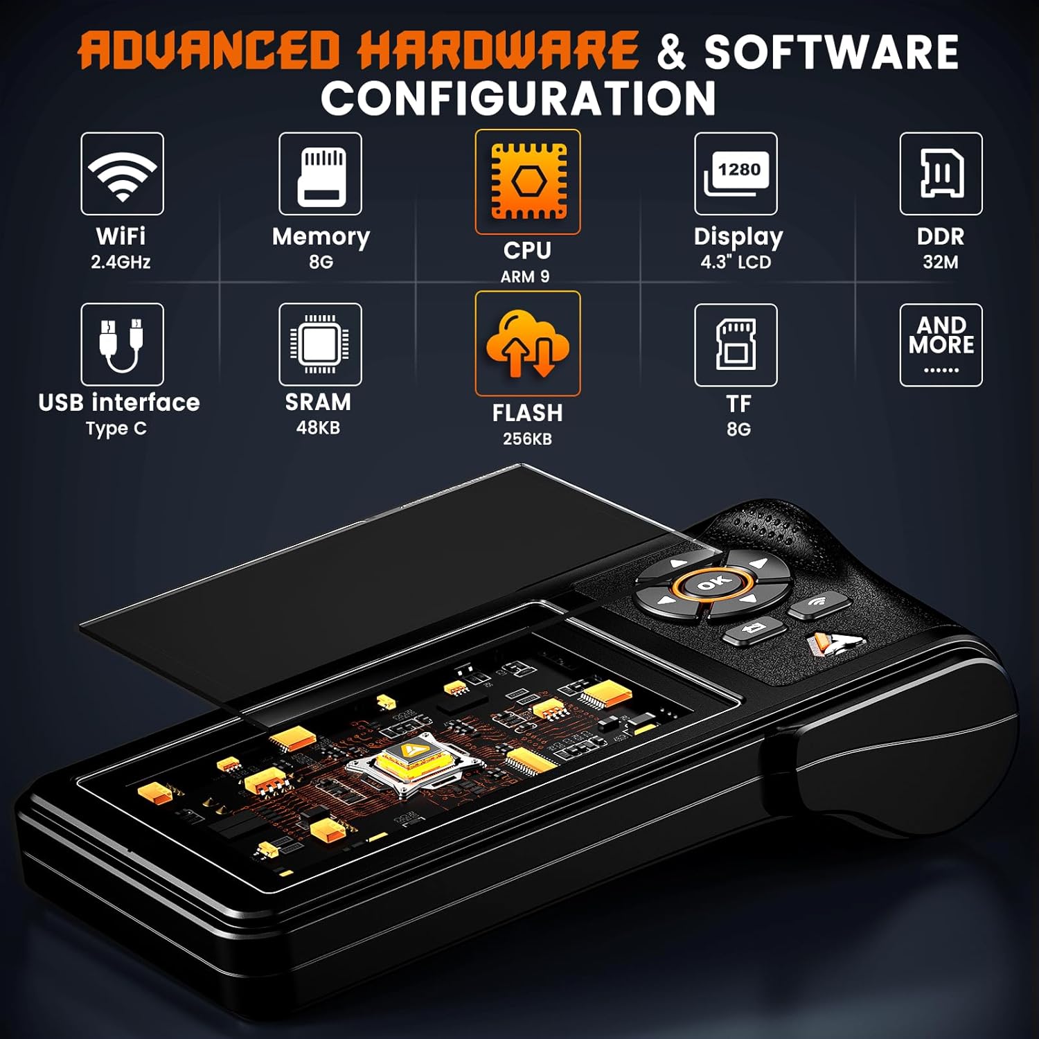 ANCEL HD430 Heavy Duty Truck Scanner, DPF Reset Forced Regeneration for Cummins Caterpillar Engine, Full System HDOBD Diesel Scanner OBD2 Diagnostic Scan Tool Code Reader for Diesel Trucks Cars ANCEL HD430 Heavy Duty Truck Scanner, DPF Reset Forced Regeneration for Cummins Caterpillar Engine, Full System HDOBD Diesel Scanner OBD2 Diagnostic Scan Tool Code Reader for Diesel Trucks Cars