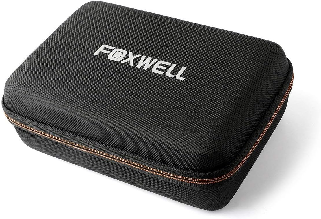 FOXWELL Hard Protection Carrying Case for NT510 Obd2 Code Reader Check Engine Light Scanner and Diagnostic Scan Tool - Polyester Fibre EVA Travel Case (Black) FOXWELL Hard Protection Carrying Case for NT510 Obd2 Code Reader Check Engine Light Scanner and Diagnostic Scan Tool - Polyester Fibre EVA Travel Case (Black)