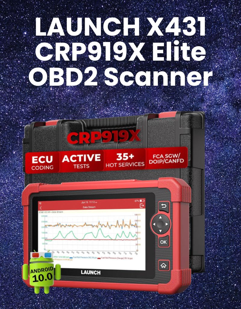 LAUNCH X431 CRP919X Elite OBD2 Scanner Review